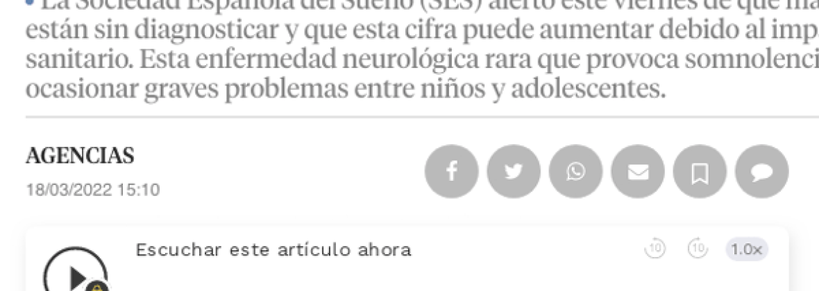 Narcolepsia en los medios 2